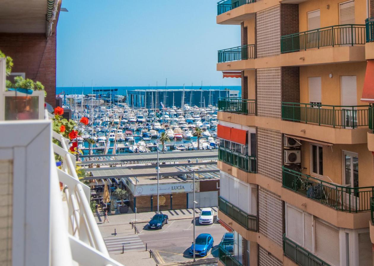Feines Appartement Mit Hafenblick Santa Pola Exterior foto
